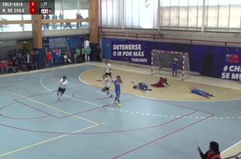 VIDEO | ¡Golazo! El agónico empate de Colo Colo ante la U en el Superclásico del futsal