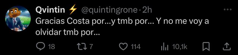 Hinchas de Alianza Lima no perdonaron a Gabriel Costa