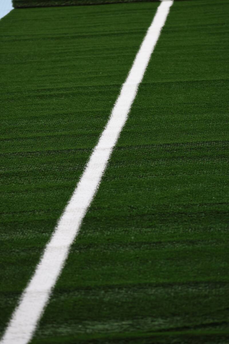 El nuevo pasto del Claro Arena.