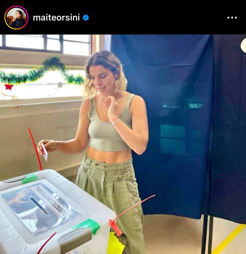 A través de redes sociales, distintas personalidades del mundo del espectáculo ejercieron su voto a sufragar y compartieron el registro.