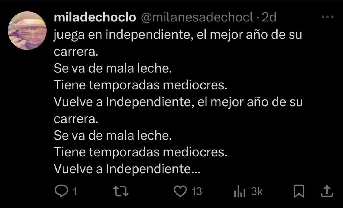 La campaña de hinchas de Independiente para conseguir el retorno de Leandro Fernández.