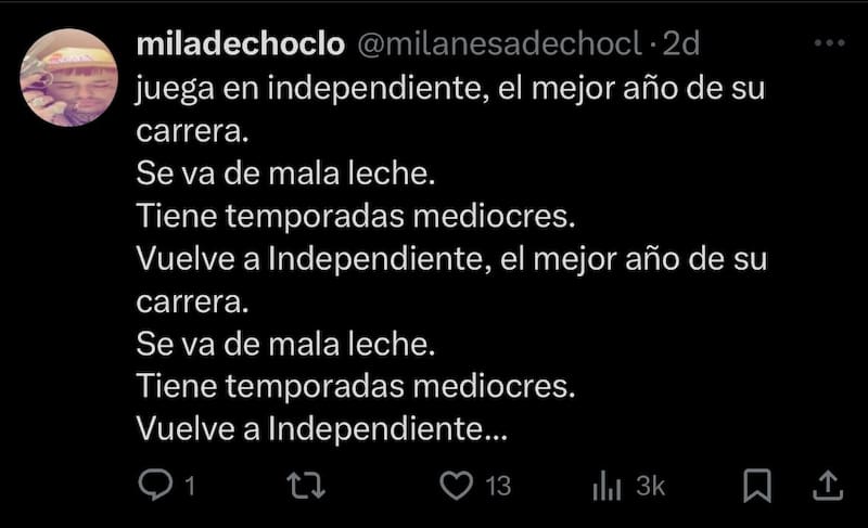 La campaña de hinchas de Independiente para conseguir el retorno de Leandro Fernández.