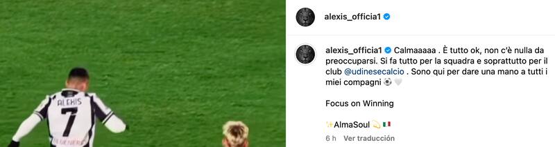 El Niño Maravilla y su mensaje en medio de la crisis del Udinese.