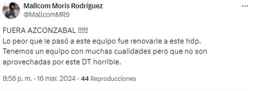 Hinchas piden la salida del entrenador de O'Higgins