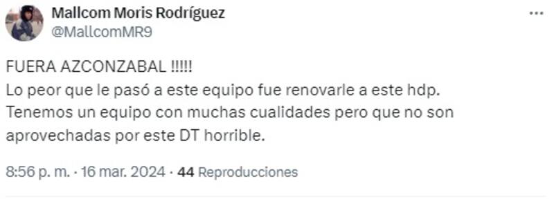 Hinchas piden la salida del entrenador de O'Higgins