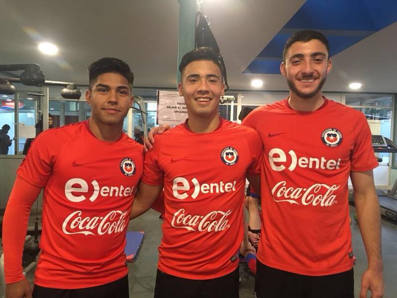 Camilo Saldaña en la Selección Sub-20 en el año 2018.