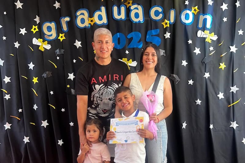 El delantero se imagina un futuro en Chile. Foto: @german.estigarribia97.