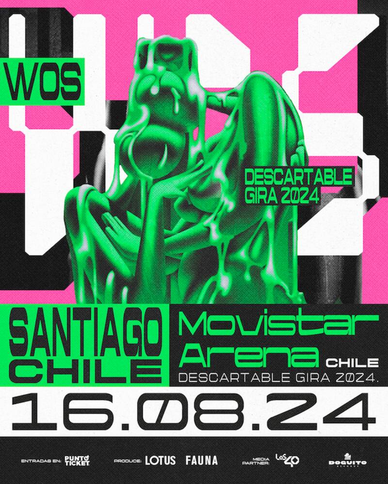 Wos y los detalles de su concierto en Chile