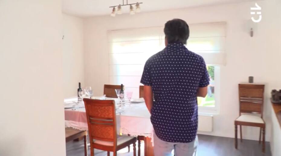 El comedor de la casa de Renato Munster. Foto: CHV.