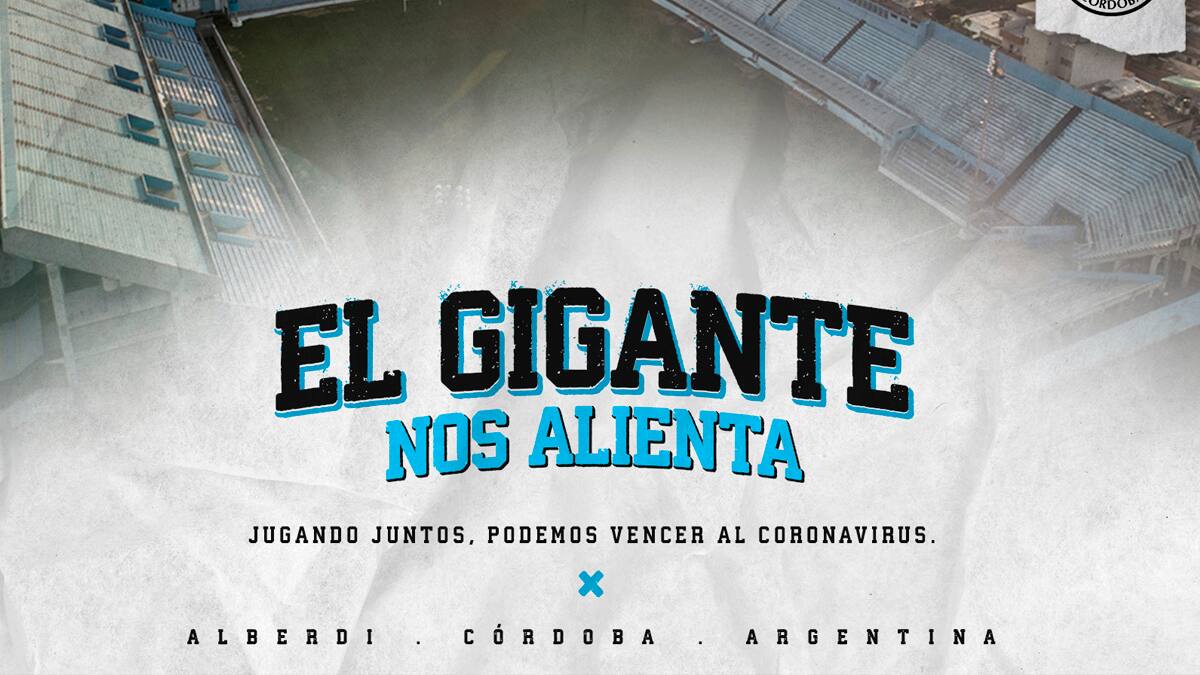 El estadio de Belgrano "alentó" a sus hinchas durante la cuarentena