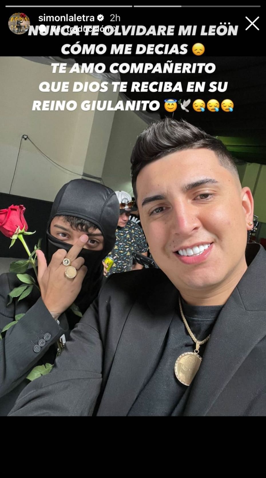 Simón La Letra reacciona a la muerte de Giuliano Yankees.