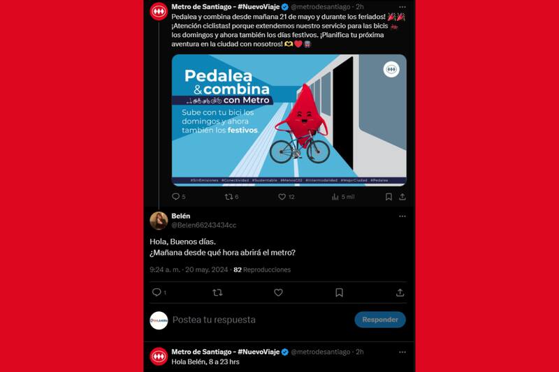 La empresa lo informó por medio de redes sociales.