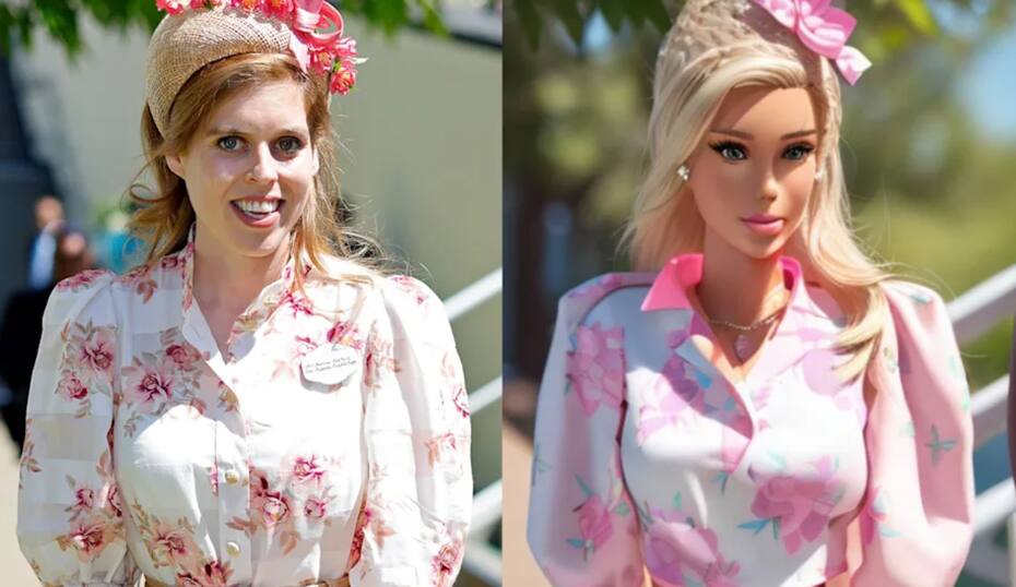 La princesa como muñeca Barbie