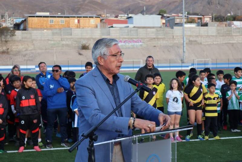 Estadio Belmor Rojas fue inaugurado para toda la comunidad. Foto: Municipalidad de Taltal