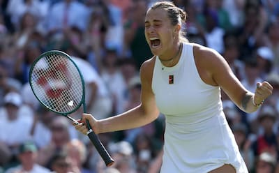 VIDEO | Aryna Sabalenka evitó el batacazo en Wimbledon 2025 y lo gritó como si fuera un título
