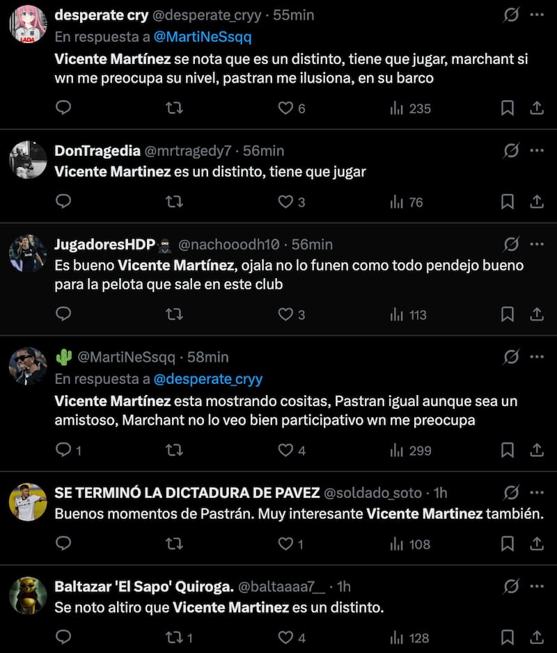 Se llenó de elogios tras su partido en la Noche Alba Solidaria.