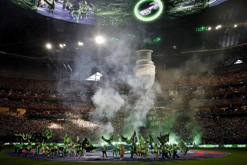 Ceremonia de inauguración de la Copa América en Atlanta.