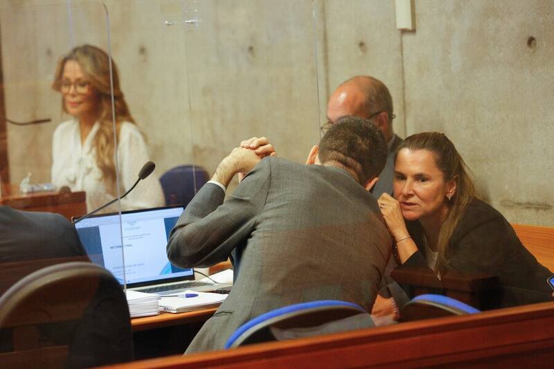 Cathy Barriga y Paulina de Allende-Salazar en juicio / Créditos: AgenciaUno/Diego Martin