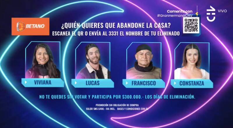 La nueva placa de eliminación de "Gran Hermano" Chile. Foto: Instagram.
