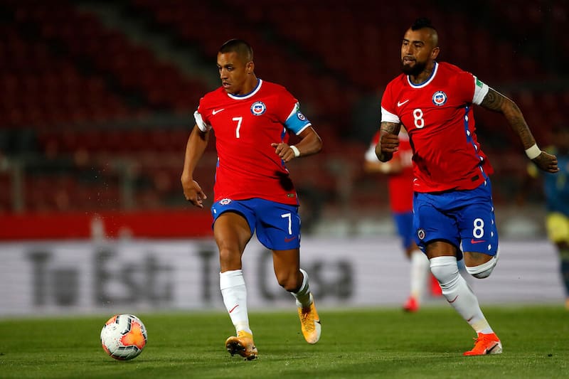 Los jugadores nacionales jugando por La Roja. Foto: Aton.