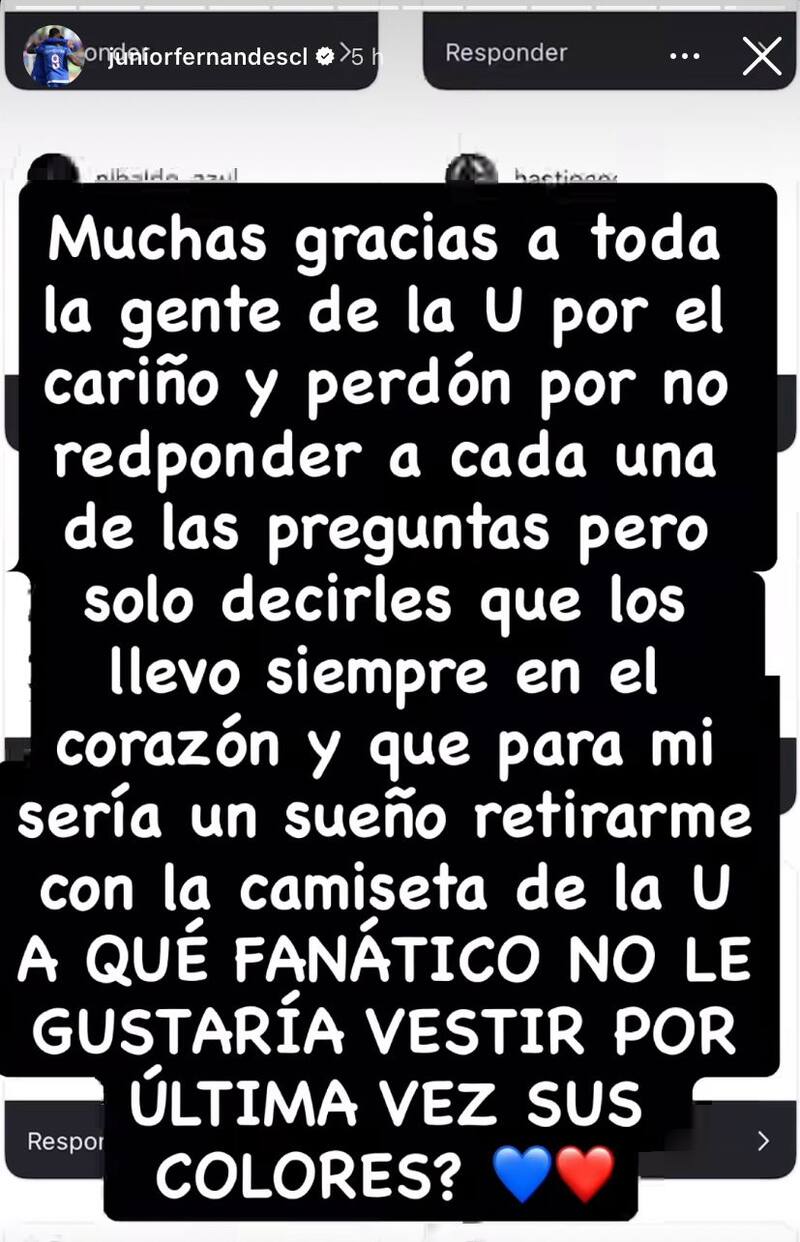 El delantero se ofrece para volver a la U.