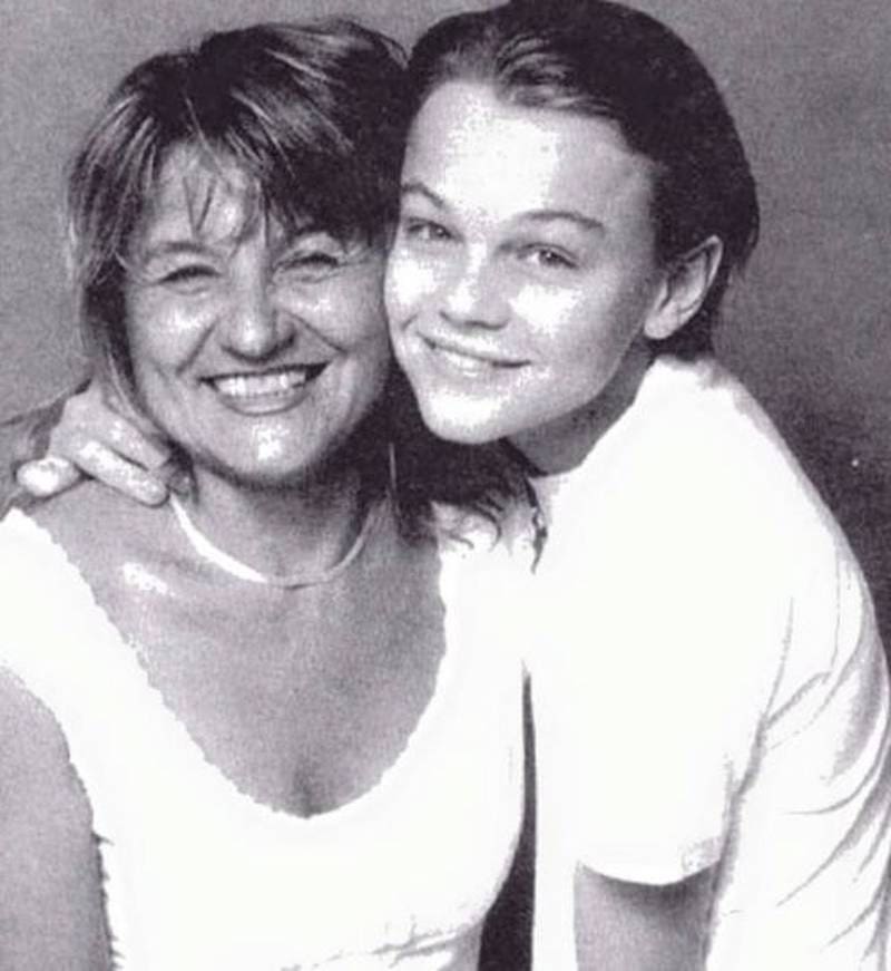 Leonardo DiCaprio y su madre Irmelin.