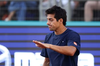 Cristian Garín luchó hasta el final, pero quedó eliminado del Chile Open ante Sebastián Báez