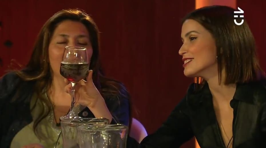 Constanza Capelli en la cena de nominados. Foto: CHV.