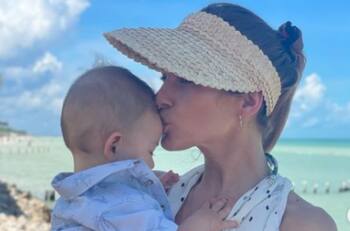 Mayte Rodríguez orgullosa con el año cumplido de Galo, su hijo