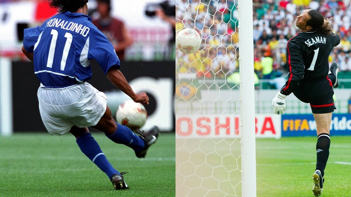 VIDEO | ¿Error o genialidad? Se cumplen 20 años del golazo de Ronaldinho a Inglaterra en el Mundial del 2022