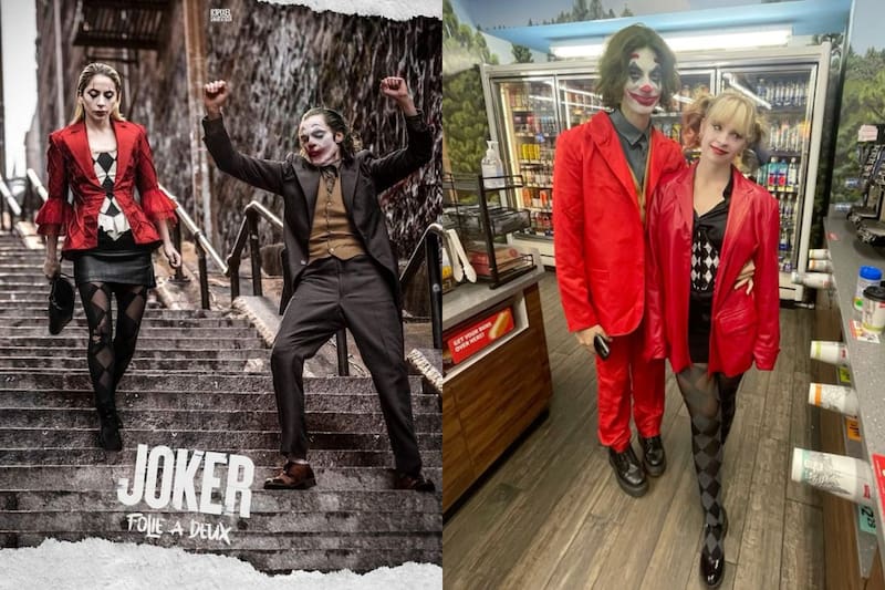 Joker y Harley Quinn.