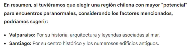 La fantasmal respuesta dada por Gemini.