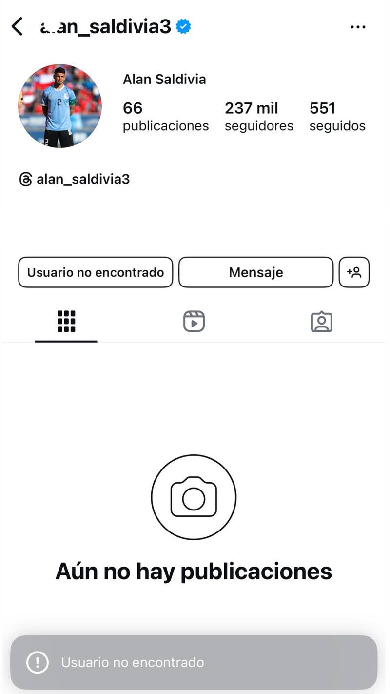 desactivó su cuenta de Instagram.