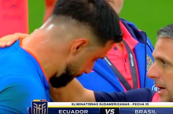 Hernán Galíndez se lesionó justo antes del partido contra Brasil: terminó llorando