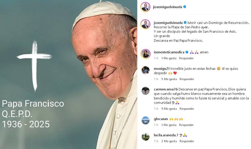 El animador se sumó a las condolencias. Créditos: Instagram