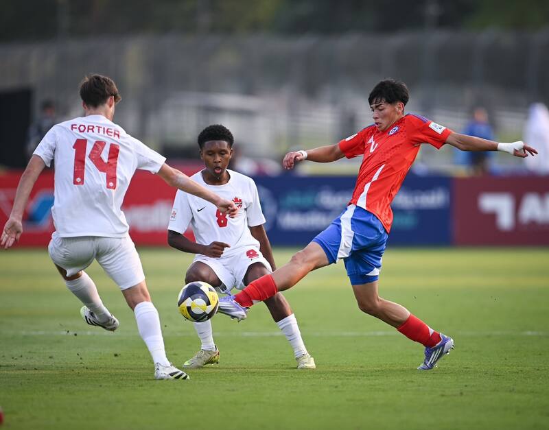 El equipo de Sebastián Miranda se enfrentó a Canadá en su último partido de la fase de grupos del Mundial de Qatar. Foto: @LaRoja