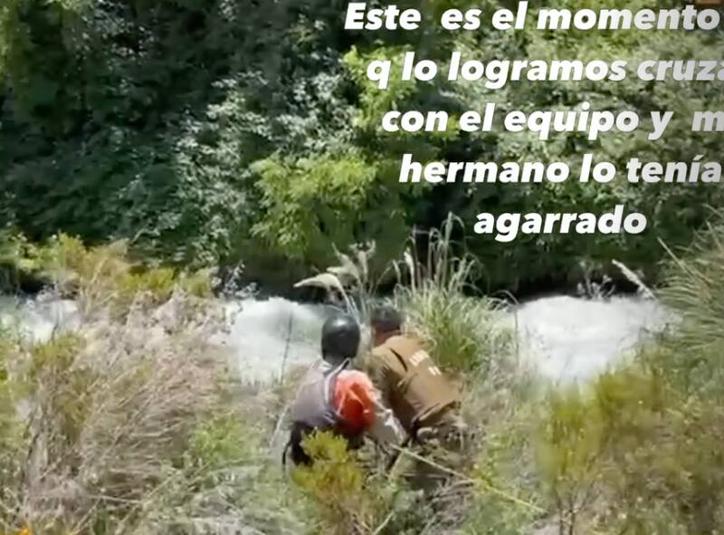 Pangal Andrade mostró parte del rescate.