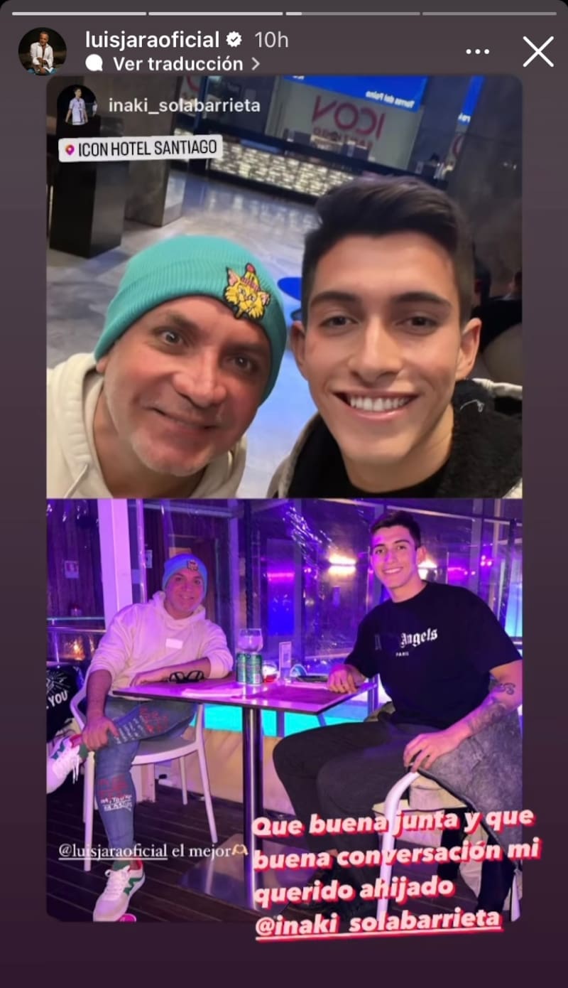 Lucho Jara e Iñaki Solabarrieta en una junta / Créditos: Instagram