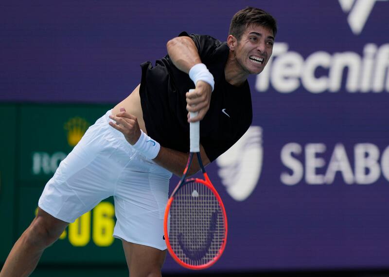 El tenista chileno en el Masters 1000 de Miami