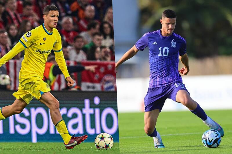 Valentín Carboni debutó en Champíons League con el Inter el año pasado, pero ahora optó por Argentina