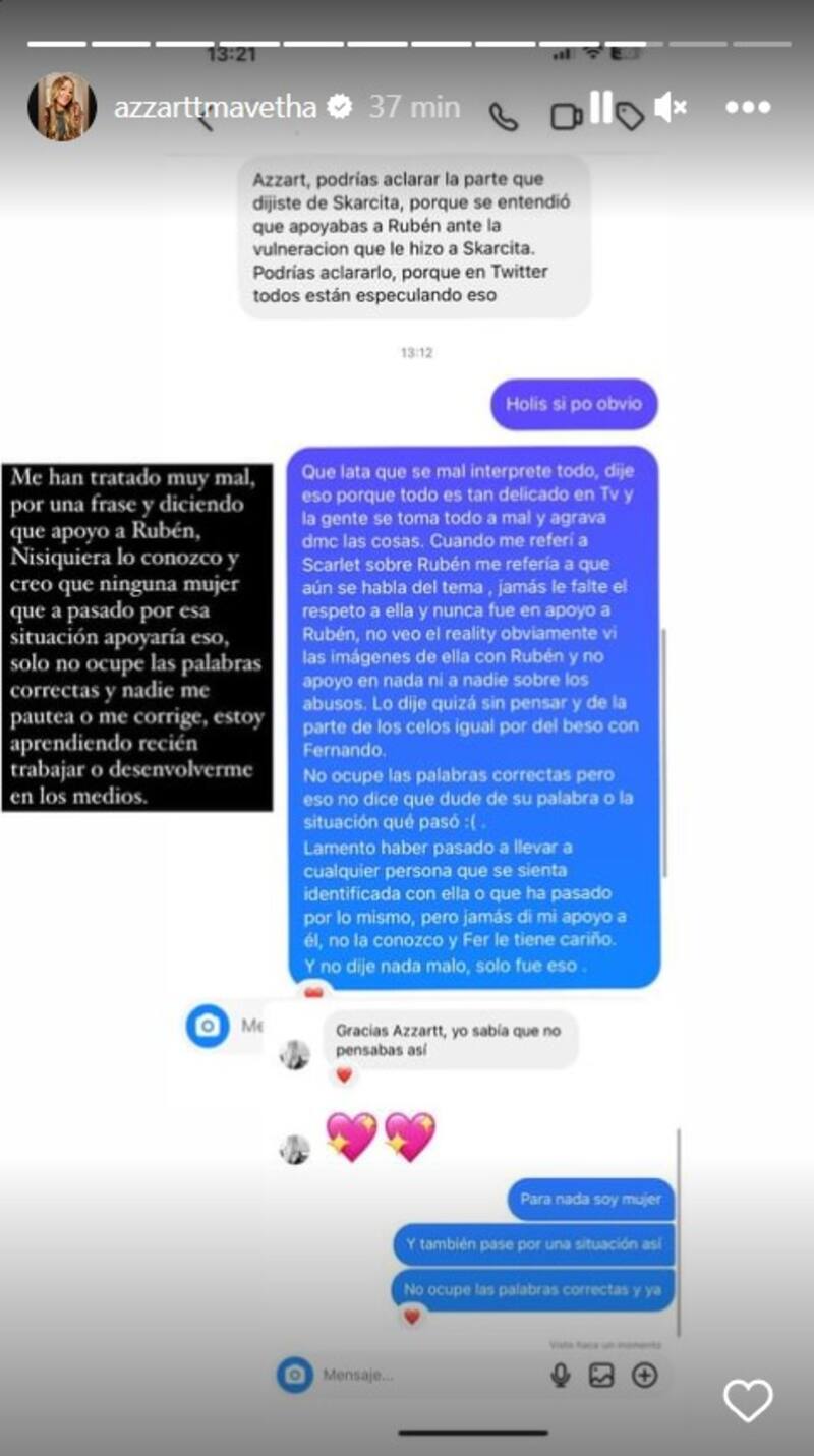 Polémica de Azzartt Maveth y Scarlette Gálvez