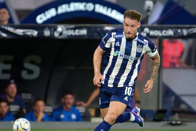 El chileno en Talleres. Foto: Talleres.