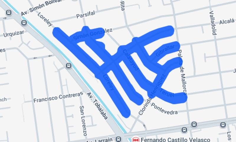 Estas calles tendrán interrupción de suministro eléctrico este miércoles. Foto: Enel.