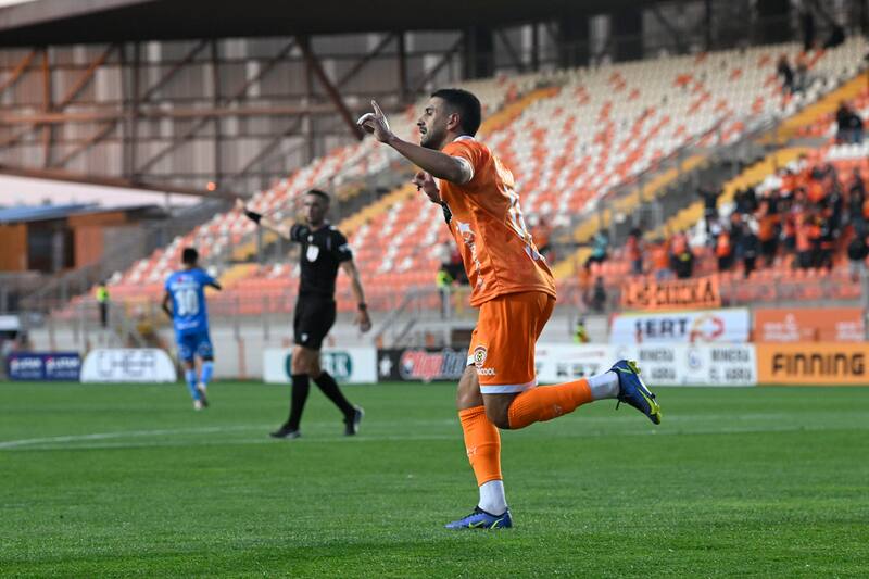Nicolás Gauna le dio el triunfo a Cobreloa ante San Marcos. Crédito: Agencia Aton.