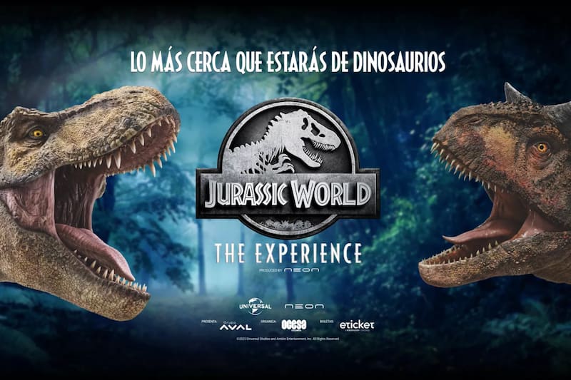 El evento llegará a Santiago durante el mes de noviembre. Créditos: Jurassic World: The Experience.