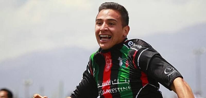 Matías Ramírez cuando jugaba en Palestino.