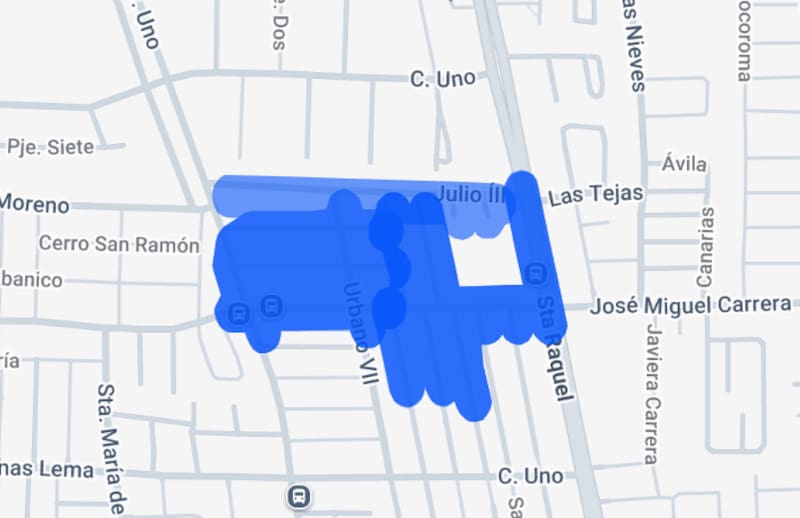 Este sector se verá afectado hasta las 17:00 horas del viernes. Foto: Enel.