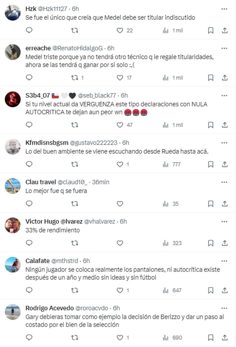 Hinchas de La Roja se lanzaron contra Gary Medel.