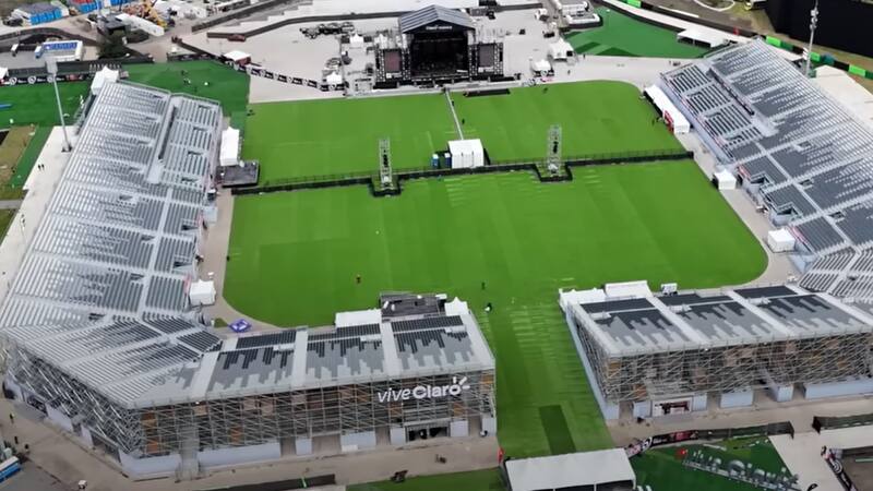 Así luce el recinto en Bogotá.