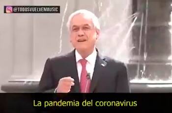 Sebastián Piñera y Jaime Mañalich protagonizan la nueva cumbia del coronavirus